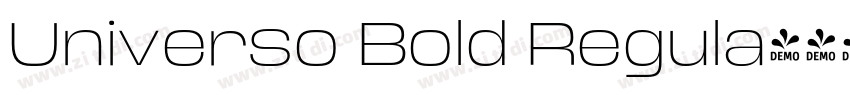 Universo Bold Regula字体转换